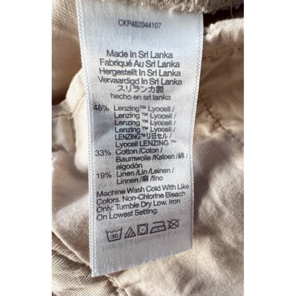 Madewell Sz 8 The Harlow Wide-Leg Linen Blend Pants In “Forgotten Landscape” NWT - Picture 7 of 10